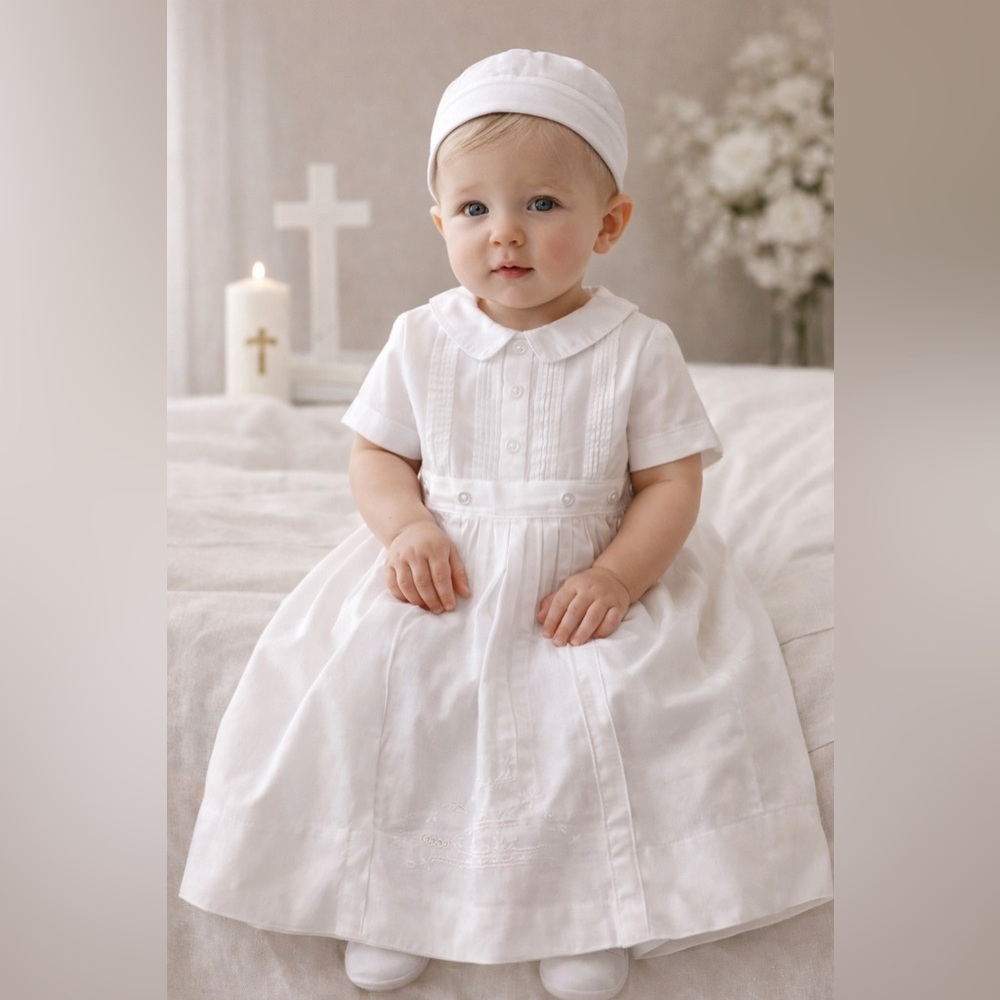 Anna Katherine Heirloom Detachable  Dress 12M | Brand New Christening Baptism